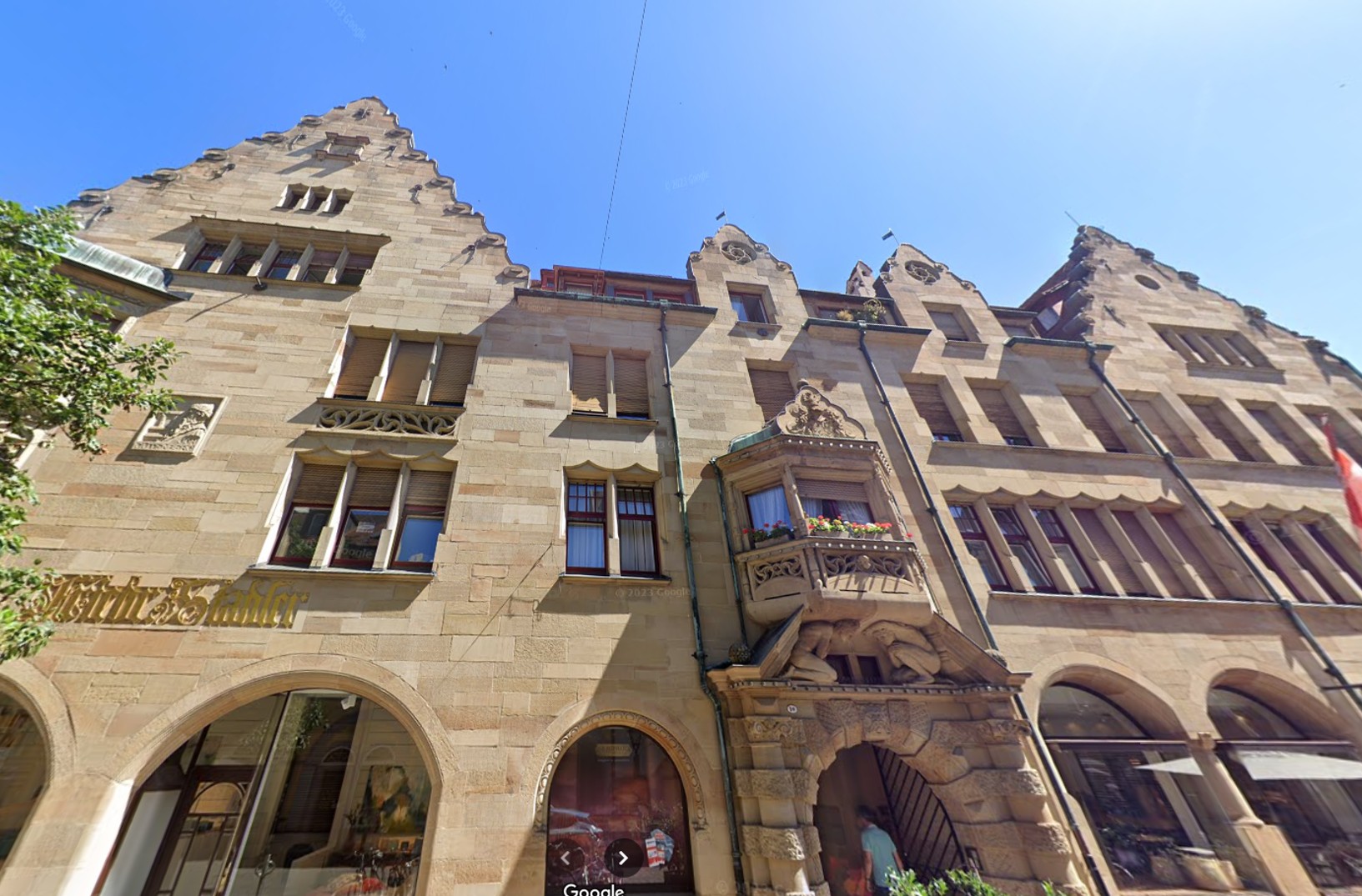 Historische Fassade in der Zollernstraße